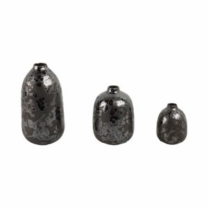 TESSGATE SET OF 3 BLACK VASES 10 (IN) 5