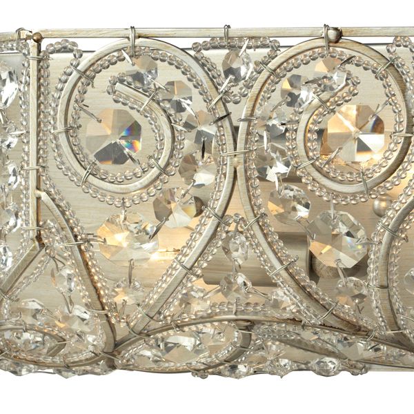 Andalusia 12'' Wide 2-Light Vanity Light - Aged Silver