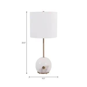 BRIGHTONLEY WHITE LAMP 23 (IN) 9