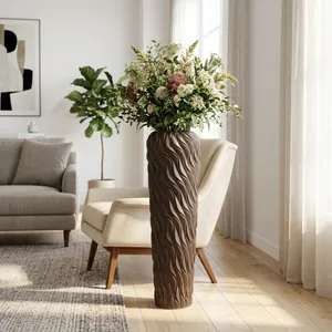 ROYVALE BROWN VASE 34 (IN) 2