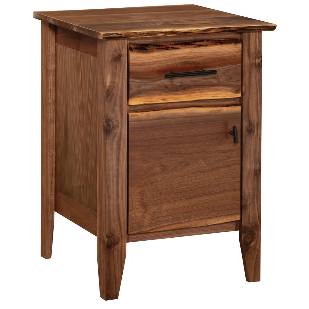 Heartland Walnut Enclosed Nightstand