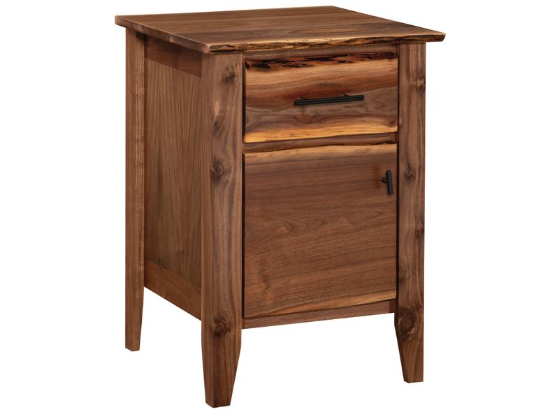 Heartland Walnut Enclosed Nightstand 2