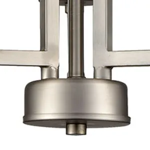 West End 15'' Wide 3-Light Chandelier - Brushed Nickel 3