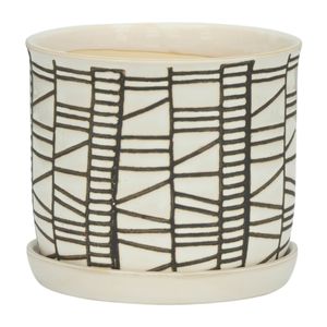 HOUSTONLAKE SET OF 2 IVORY PLANTER 7 (IN) 5