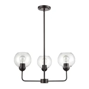 Boman 23'' Wide 3-Light Chandelier - Oil Rubbed Bronze 2