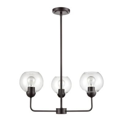 Boman 23'' Wide 3-Light Chandelier - Oil Rubbed Bronze