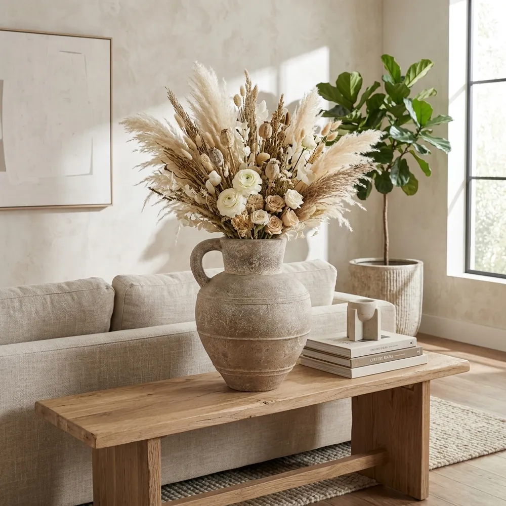 DAMIENPORT BROWN VASE 22 (IN)