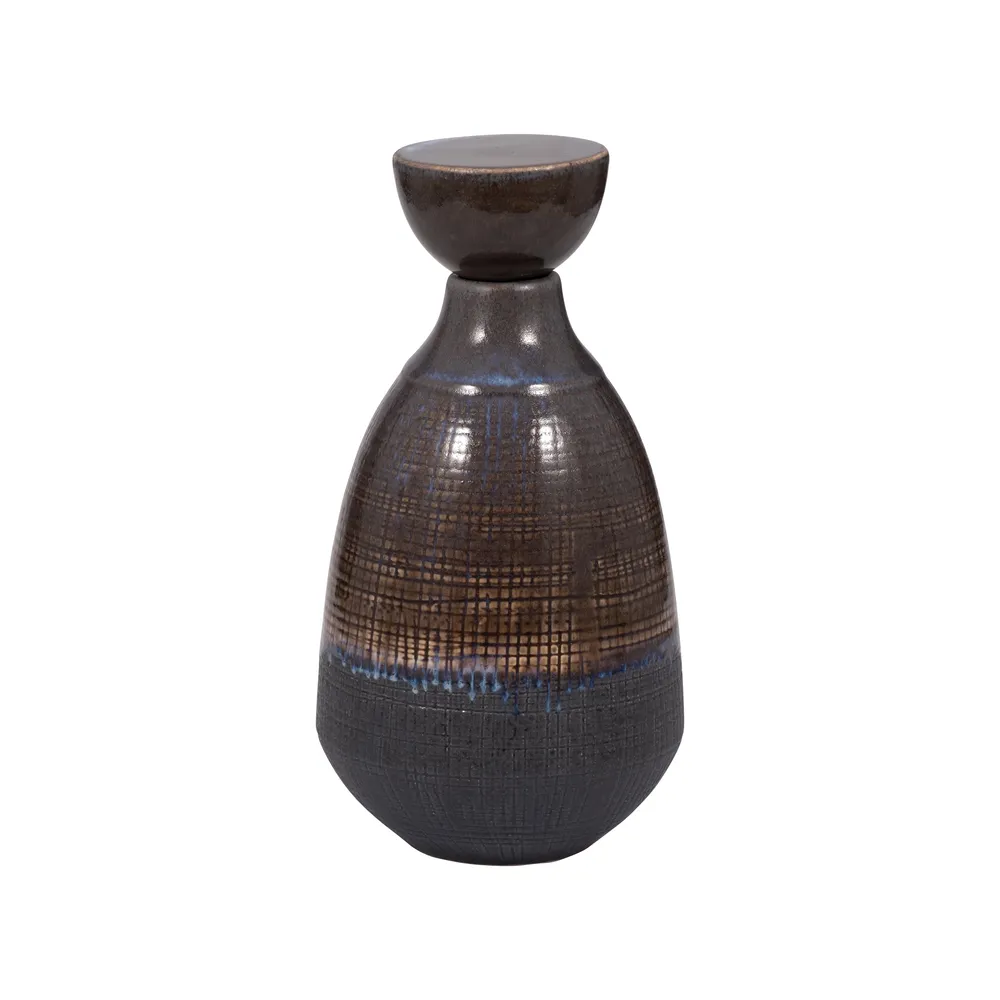 CARLINFIELD BROWN VASE 12 (IN)