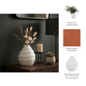 KELSEYHOLM WHITE VASE 9 (IN) 10