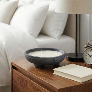 WELDONCREST LEMON DISTRESSED CANDLE 4 (IN) 13