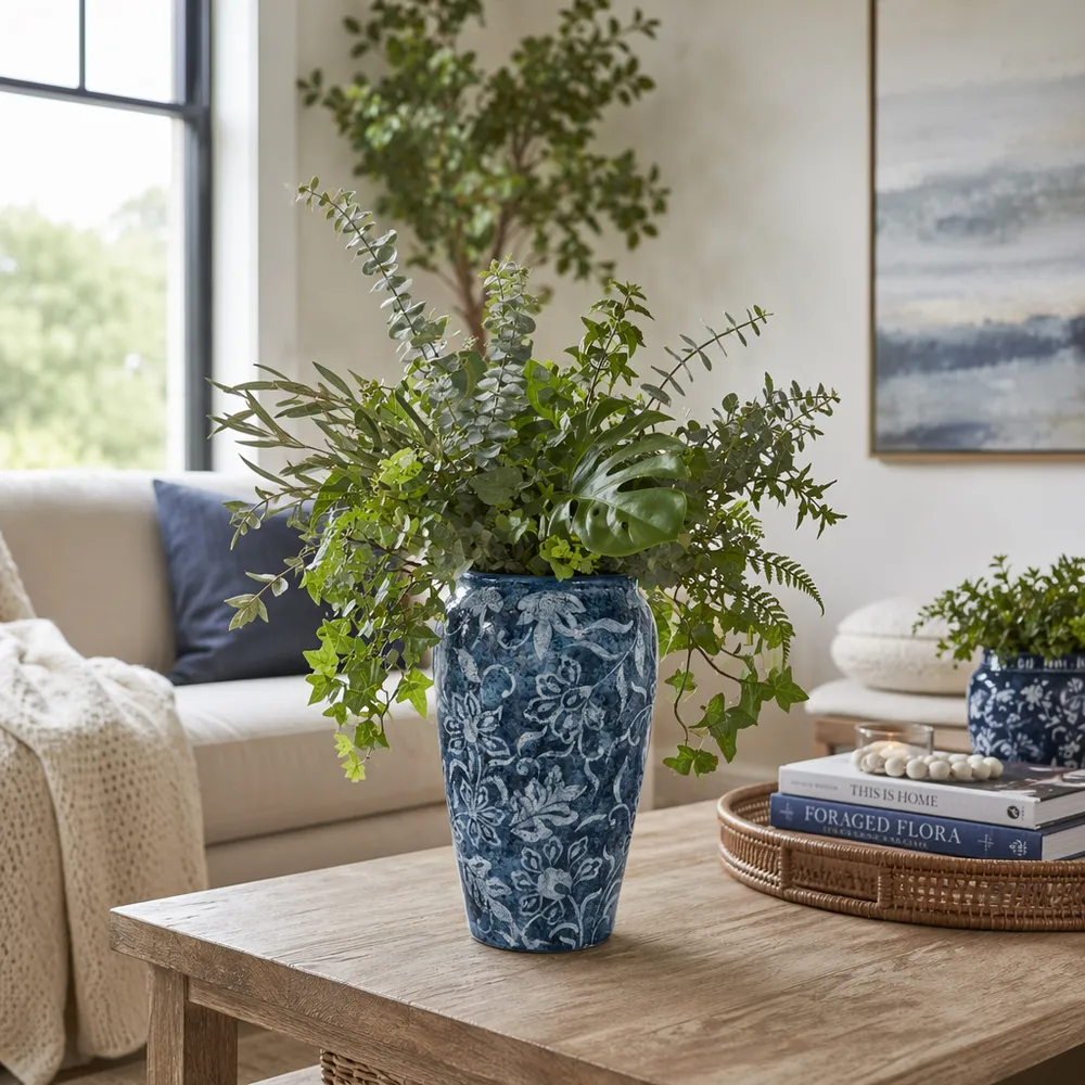 NOLANFORD BLUE VASE 14 (IN)