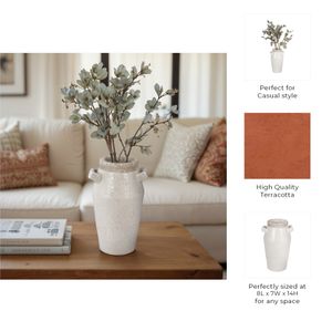 CLYDELAND GRAY VASE 14 (IN) 10