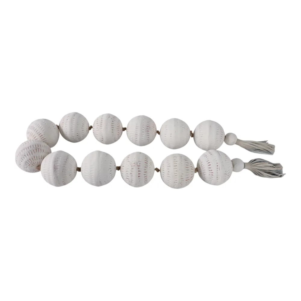 GARSONRUN WHITE BEAD 3 (IN)
