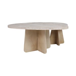 RIDER SET OF 2 BROWN COFFEE TABLES 18 (IN) 4