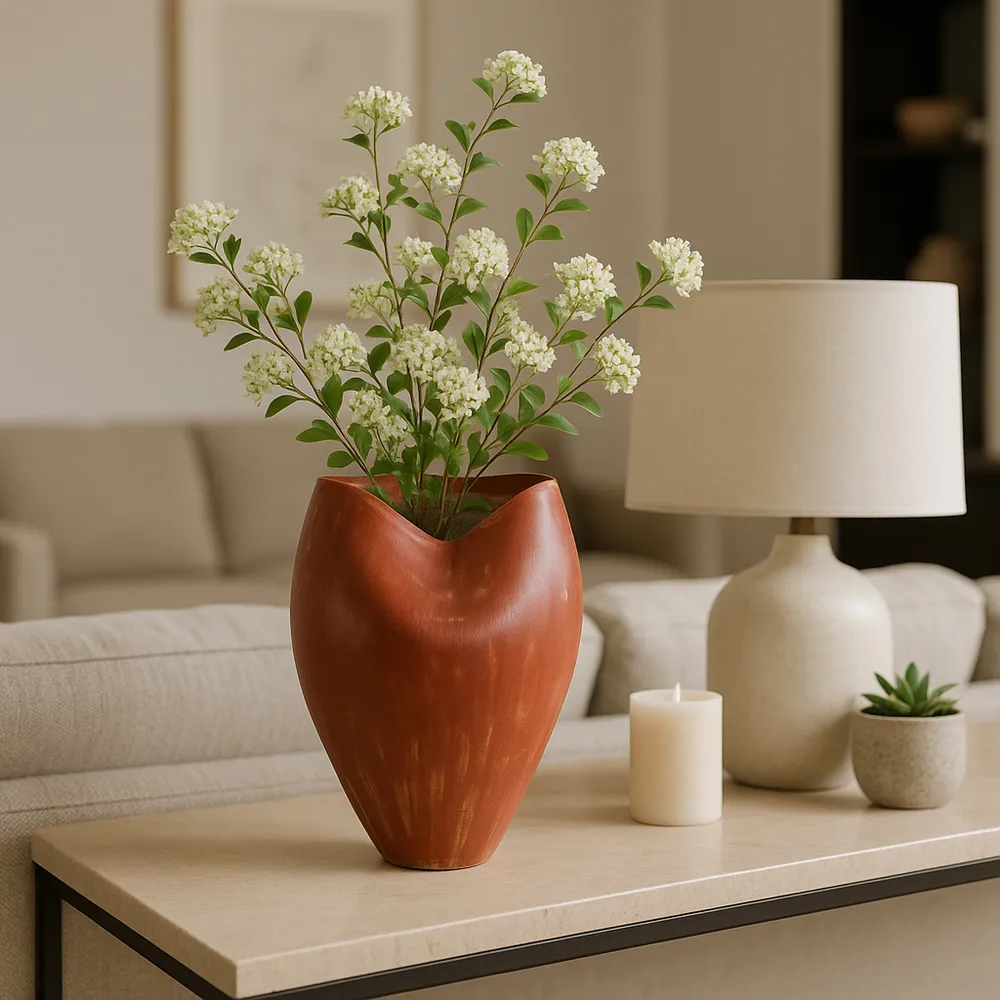 ROLANDSHAW RED VASE 14 (IN)