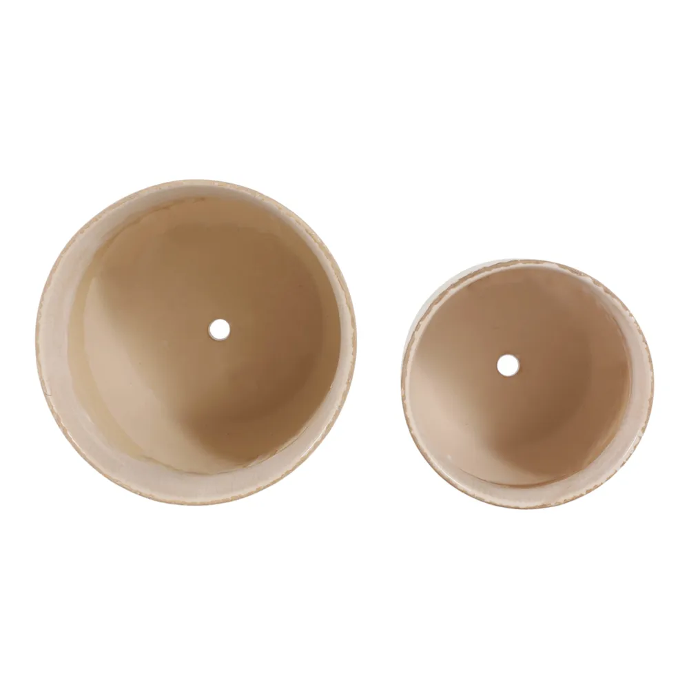 CHLOE SET OF 2 YELLOW PLANTER 7 (IN)