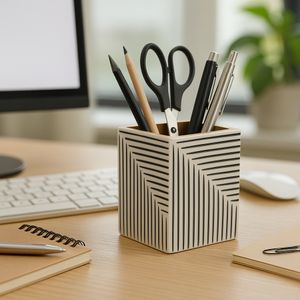CHLOEBURN BLACK PENCIL CUP 4 (IN) 11