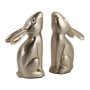 RAMONAHAM SET OF 2 GOLD BOOKENDS 7 (IN) 1