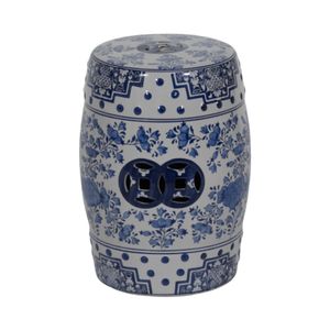FLINTHAM BLUE GARDEN STOOL 18 (IN) 1