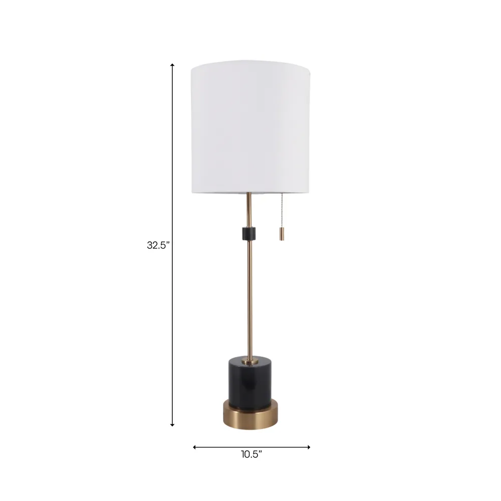 JENSENSTONE BLACK LAMP 33 (IN)