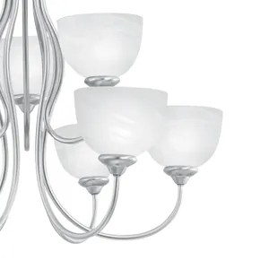 Tahoe 30'' Wide 9-Light Chandelier - Brushed Nickel 4