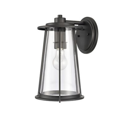 Kennison 13″ High 1-Light Outdoor Sconce - Matte Black