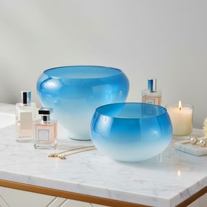 LOCHWOOD SET OF 2 BLUE BOWLS 9 (IN) 11