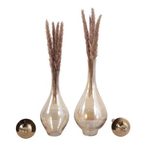 RUBYLAND SET OF 2 GOLD JARS 18 (IN) 3