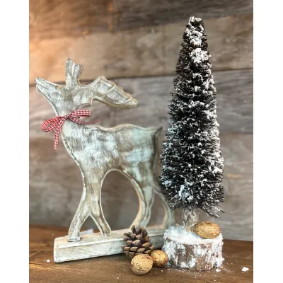 Small Snow Covered Twig Tree 16in