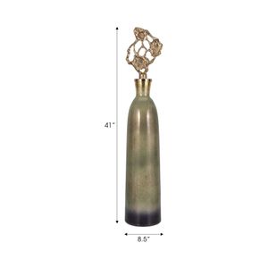 BECKETTWELL GOLD GLASS VASE 41 (IN) 9