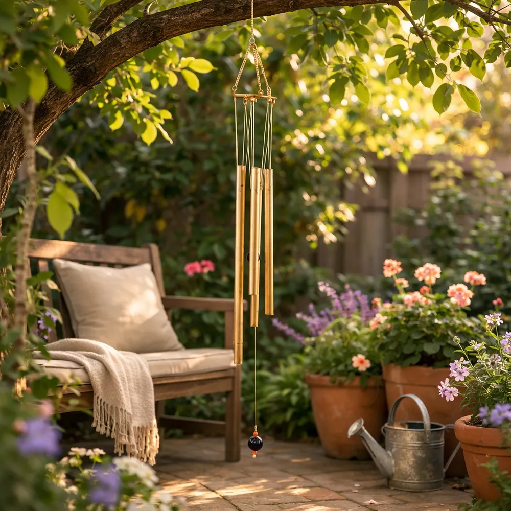 NOLANTON GOLD WIND CHIME 43 (IN)