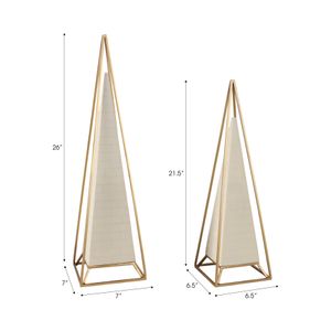 CLAYDALE SET OF 2 IVORY DECOR 26 (IN) 9