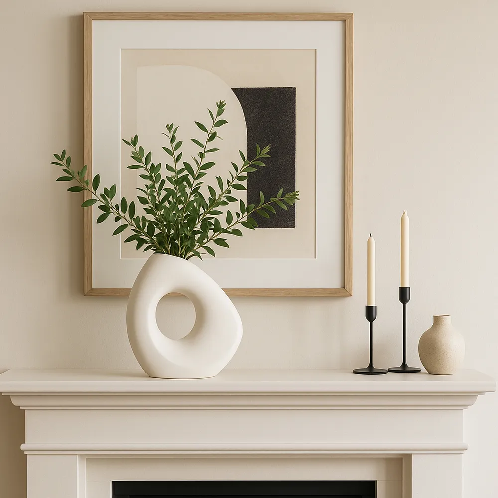 ARMONLAND WHITE VASE 11 (IN)