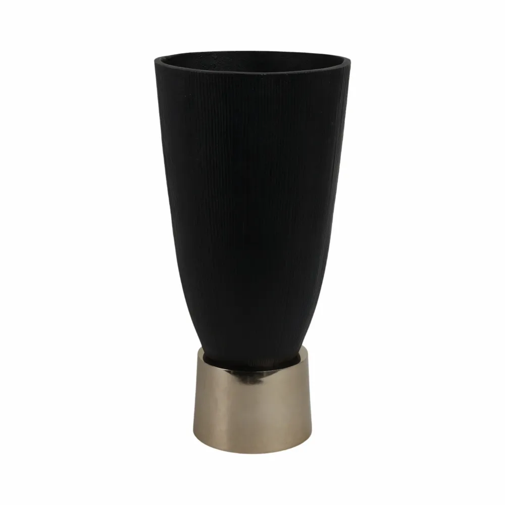 SHAWCREST BLACK VASE 16 (IN)