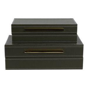 ROCKGROVE SET OF 2 GREEN BOXES 5 (IN) 5