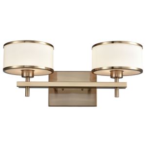 Utica 18'' Wide 2-Light Vanity Light - Satin Brass 1