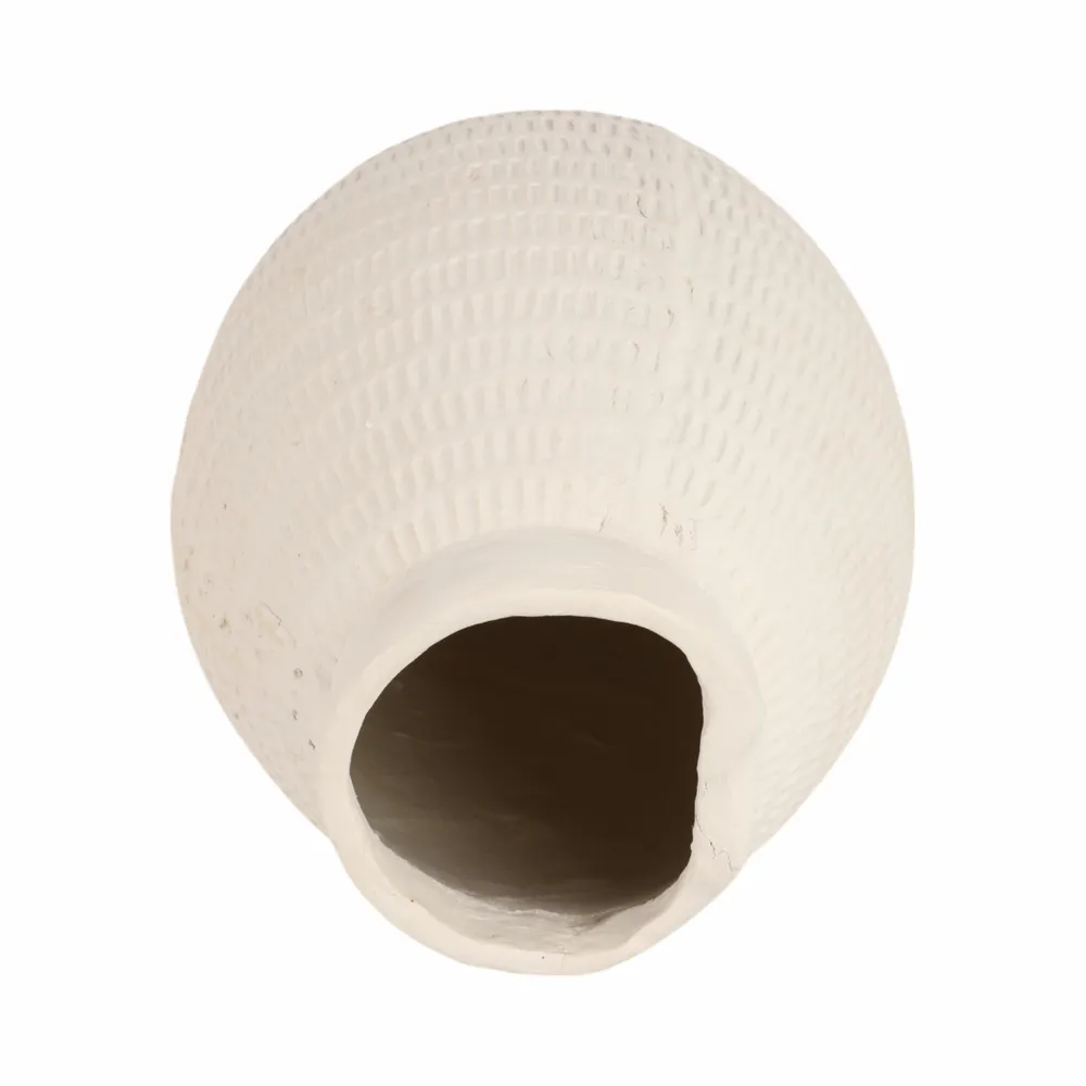 HAZENVALE WHITE VASE 17 (IN)