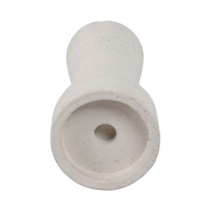 CARLIN WHITE CANDLE HOLDER 10 (IN) 7