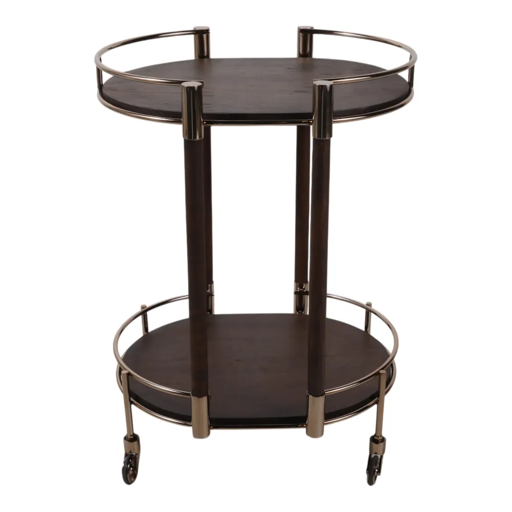 GUNNARWAY BRONZE BAR CART 30 (IN)
