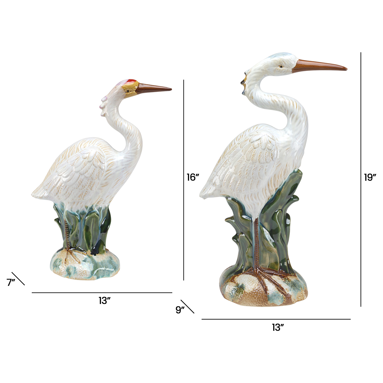 Heron Figurines -Set 2 3