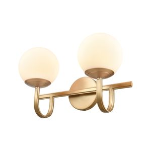 Caroline 16'' Wide 2-Light Vanity Light - Brushed Gold 5