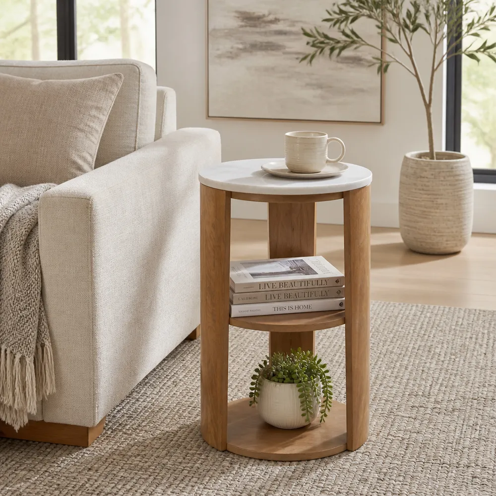 ZANEFIELD TAN TABLE 23 (IN)