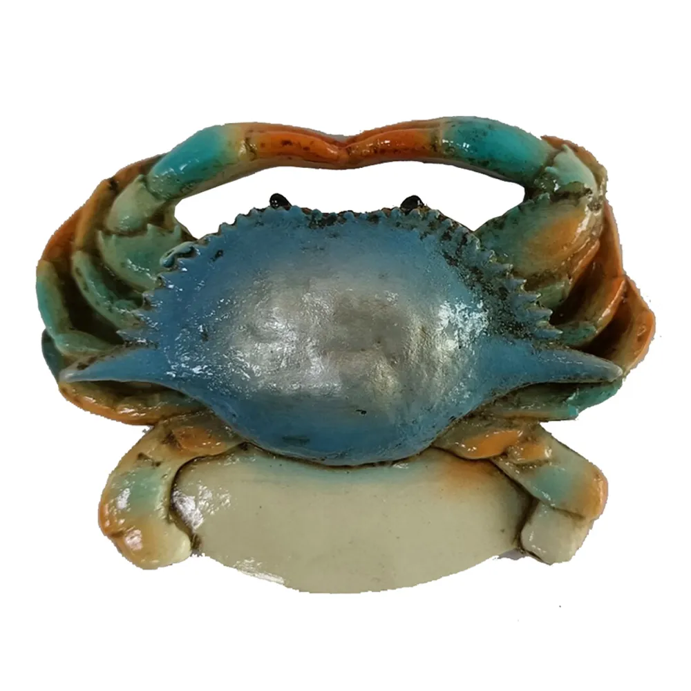 3" BLUE CRAB BANNER MAGNET