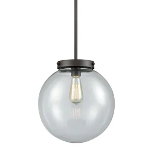 Beckett 12'' Wide 1-Light Mini Pendant - Oil Rubbed Bronze with Clear Glass 2