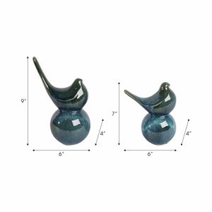 HAYFIELDMOOR SET OF 2 BLUE DECOR 9 (IN) 8