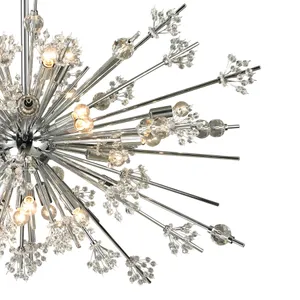 Starburst 48'' Wide 29-Light Chandelier - Polished Chrome 4