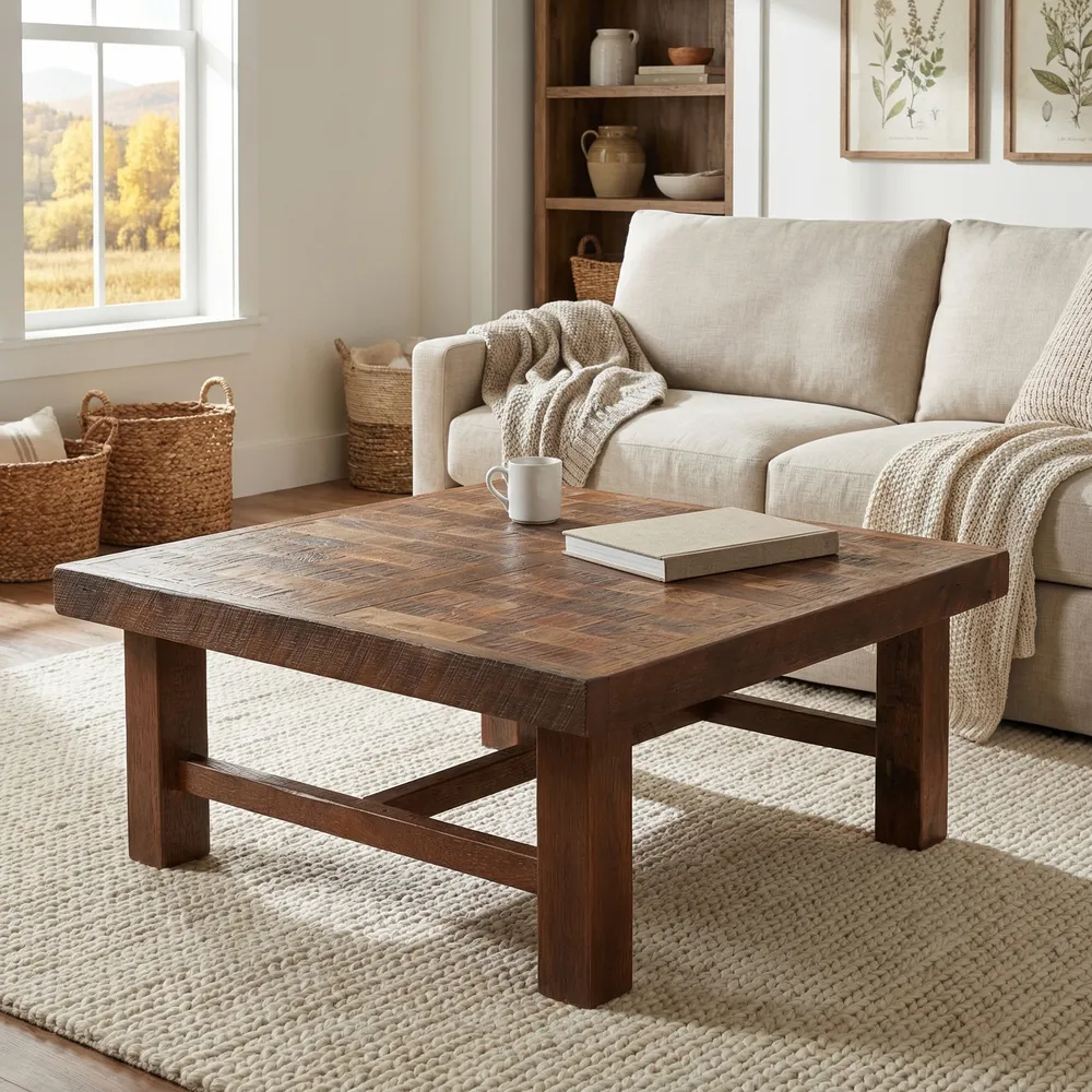 Barnwood Square Americana Coffee Table - 36-inch - Standard