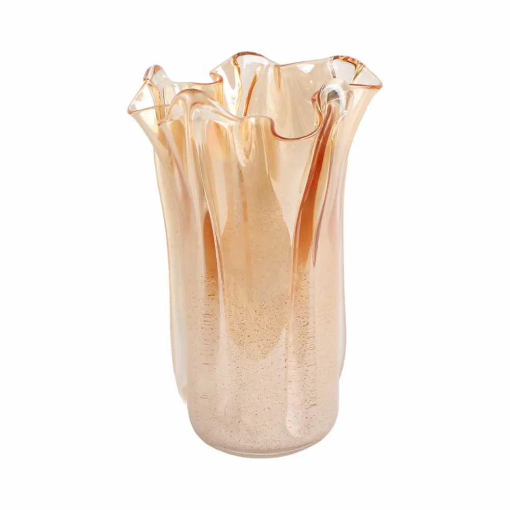 DAXTONROSE TAN GLASS VASE 13 (IN)