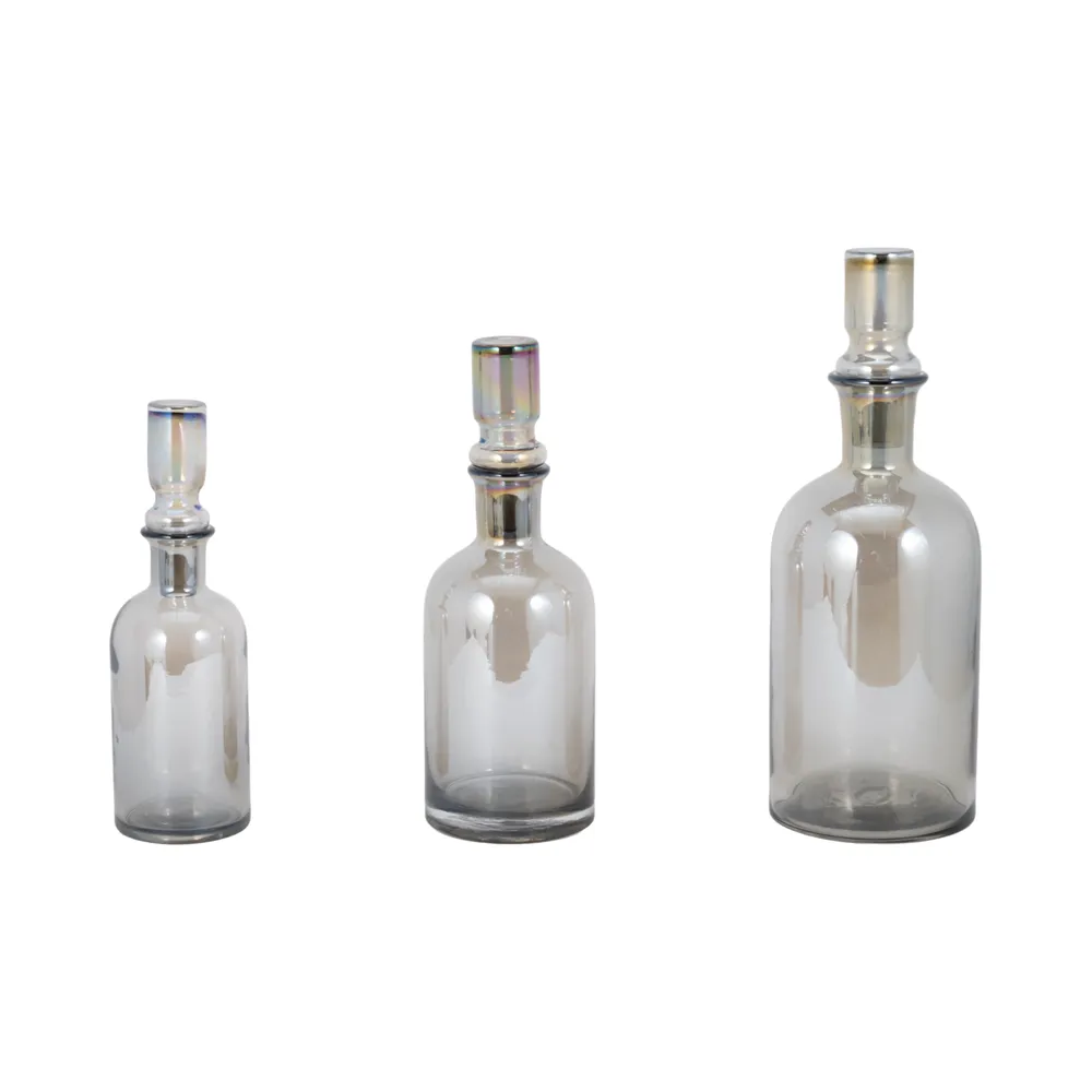 NORTONFIELD SET OF 3 GRAY VASES 16 (IN)