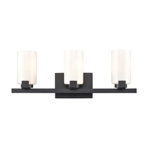 Dressler 22'' Wide 3-Light Vanity Light - Matte Black 1